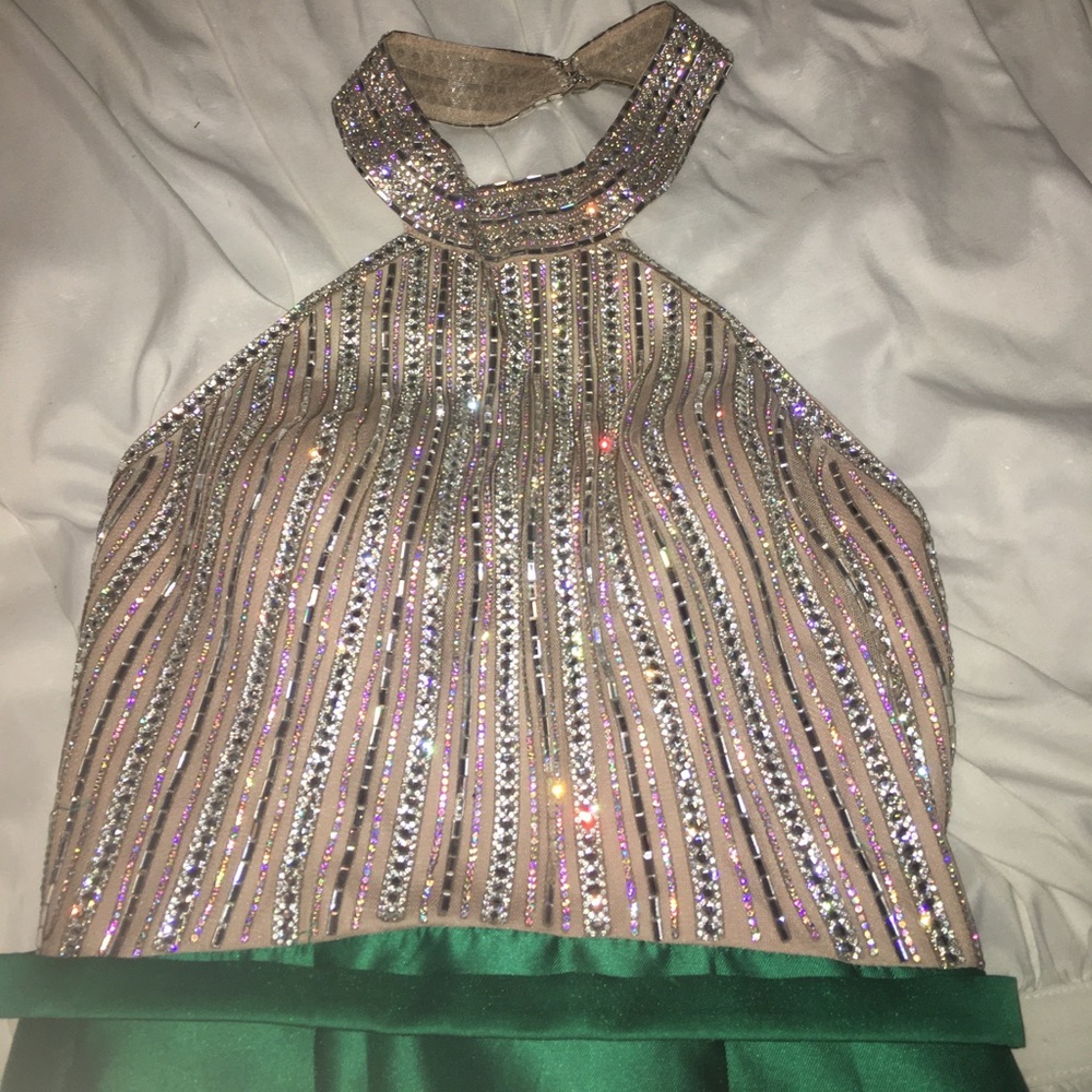 Mermaid green dress